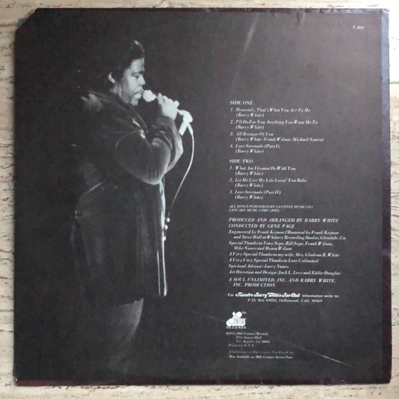 Barry White Just Another Way To Say I Love You Vinyl Lp '75 - Picture 3 of 8